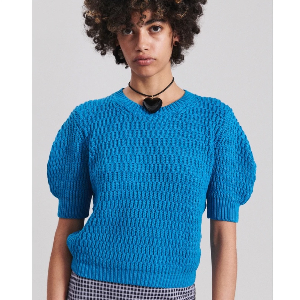 Rachel Comey Tagoni Sweater Tee - Blue, Size Medium, New!